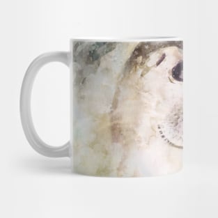 Dramabite Watercolor seal marine animal artistic cute Mug